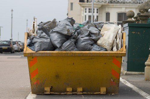 Careful property clearance in a London residential building