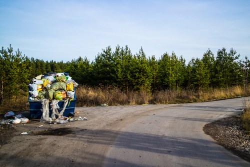 Bulky household waste ready for collection in London
