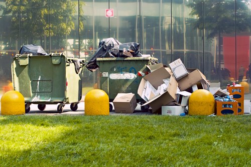 Commercial waste removal service for an office property in London
