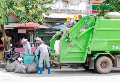 Customer choosing a safe rubbish clearance payment method online