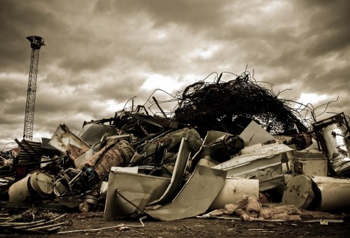 Supervised junk clearance with careful handling of materials